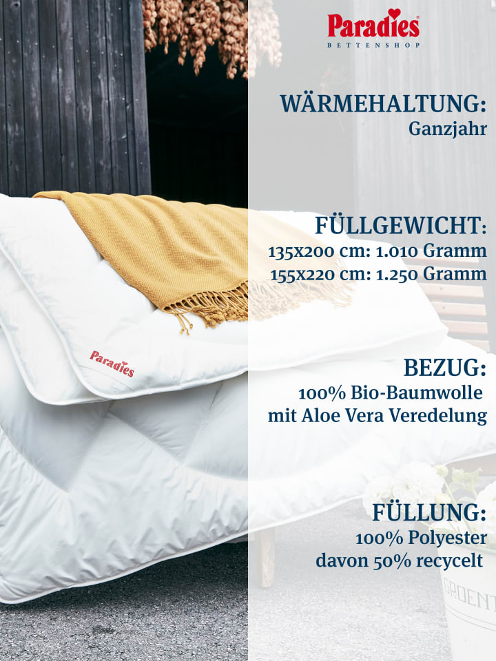 Paradies Ganzjahresbettdecke 