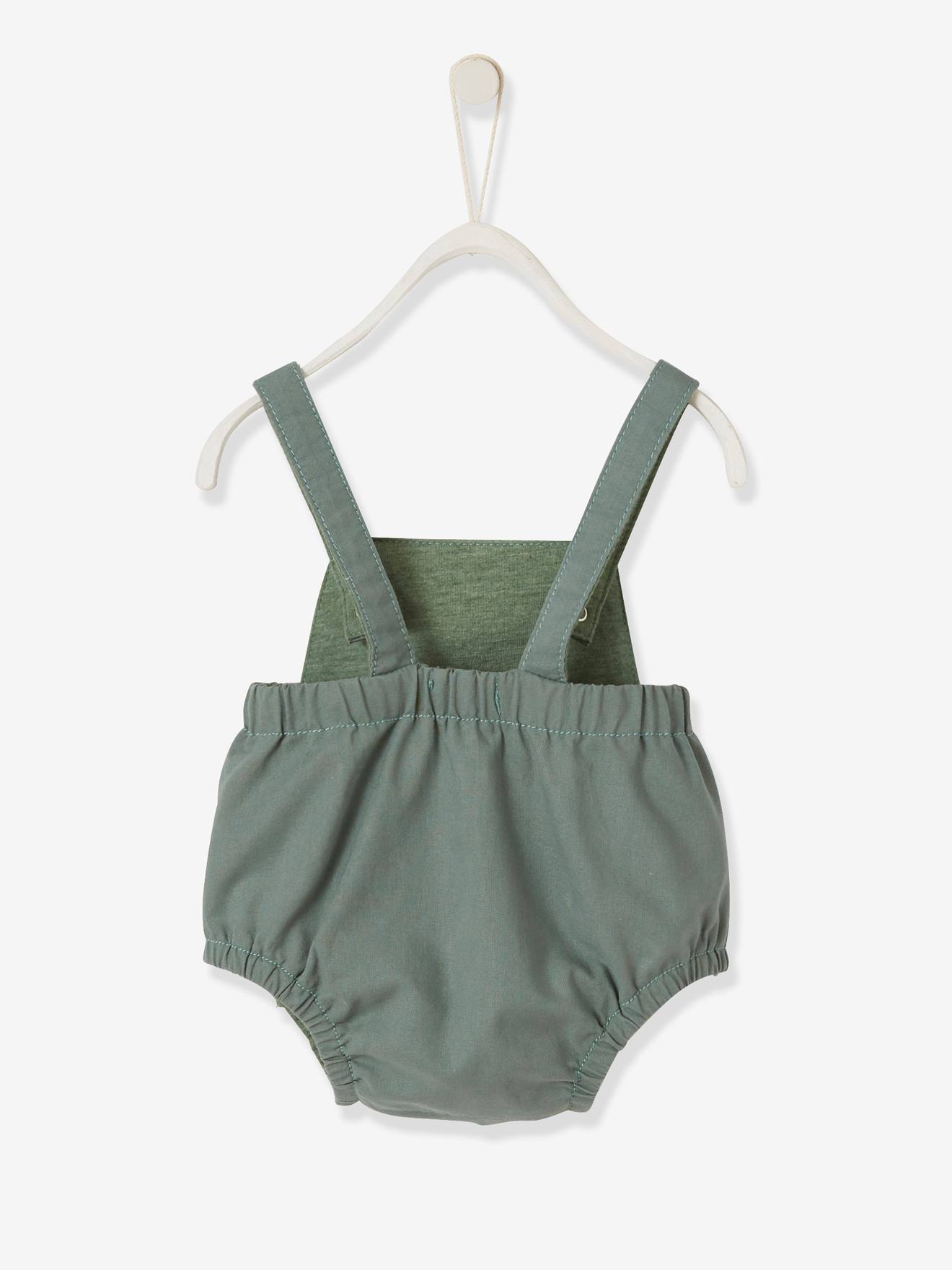 Vertbaudet Baby Latzhose, Retro-Chic - wollweiß