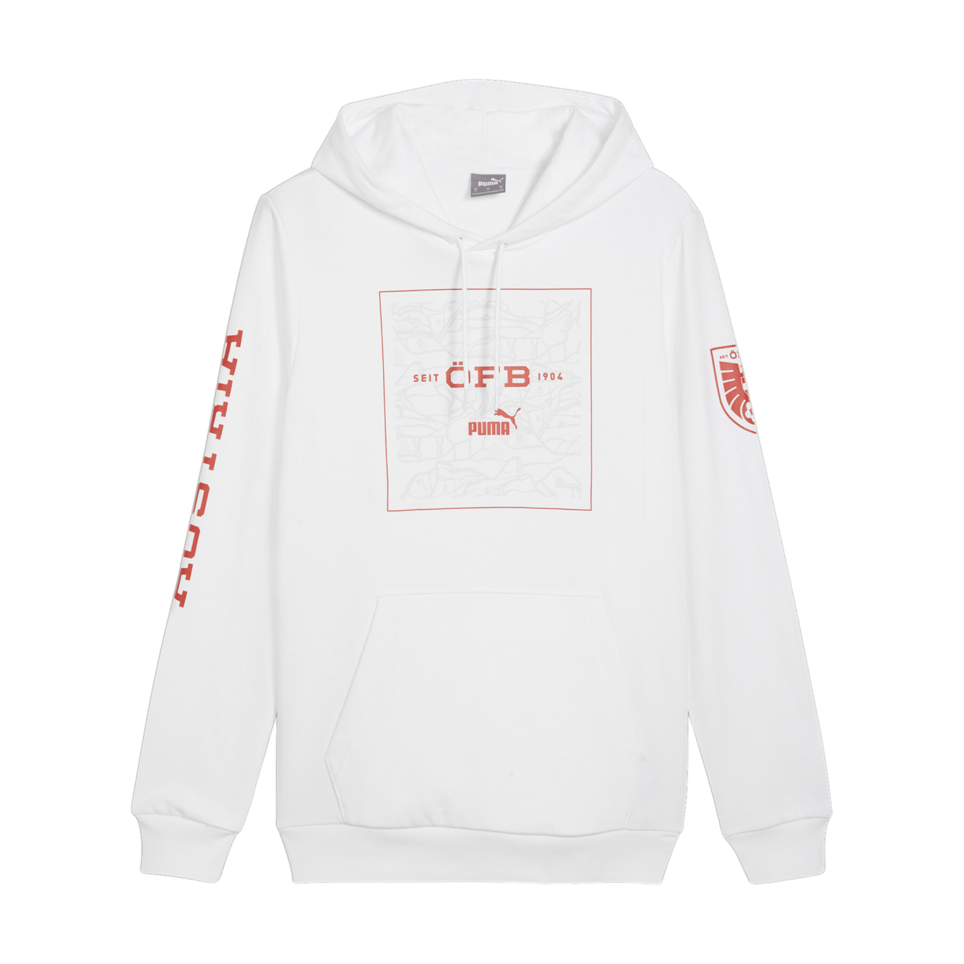 PUMA Österreich Ftbl Icons Hoody EM 2024 Weiss F09