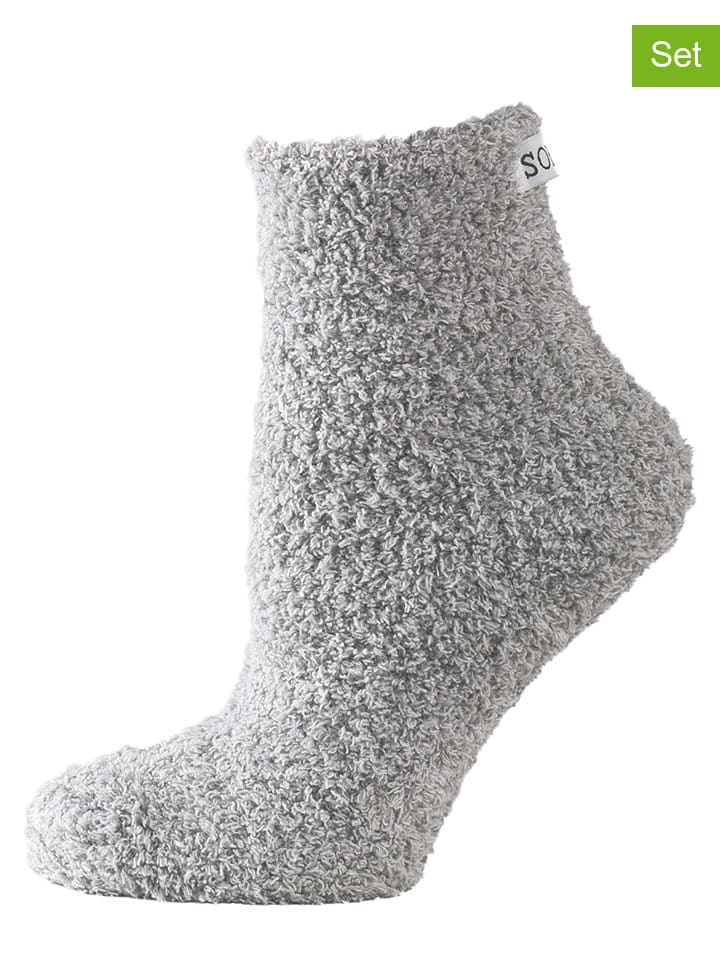 Nur Die 2er-Set: Socken in Grau günstig kaufen