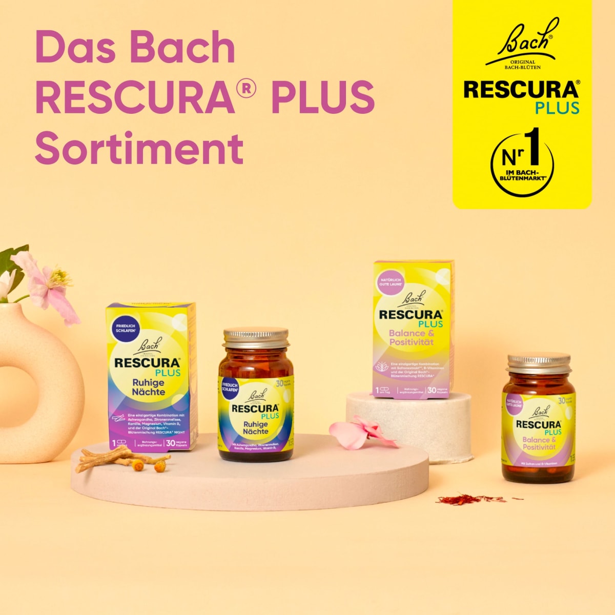 Balance & Positivität Bachblüten Kapseln, 30 St