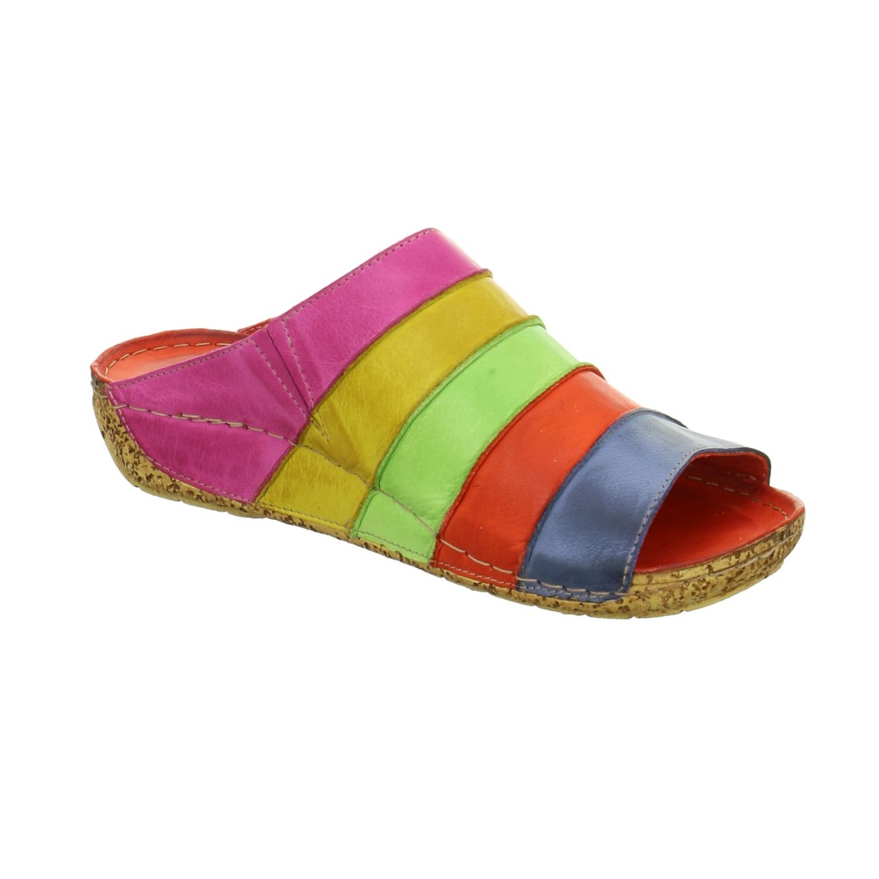 GEMINI Pantoletten bunt 02/609 pink Anilina