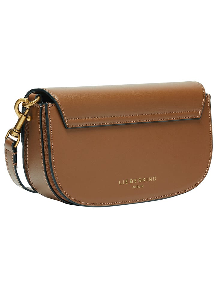 LIEBESKIND BERLIN Leder-Umhängetasche in Hellbraun - (B)22 x (H)12,5 x (T)4 cm günstig kaufen onesize