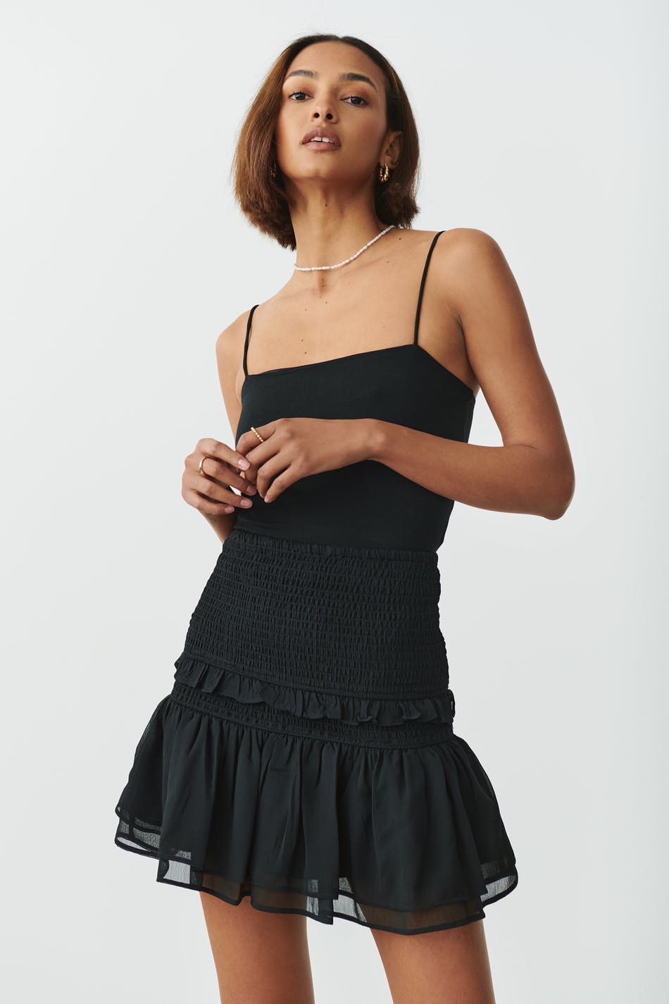 Short smock skirt