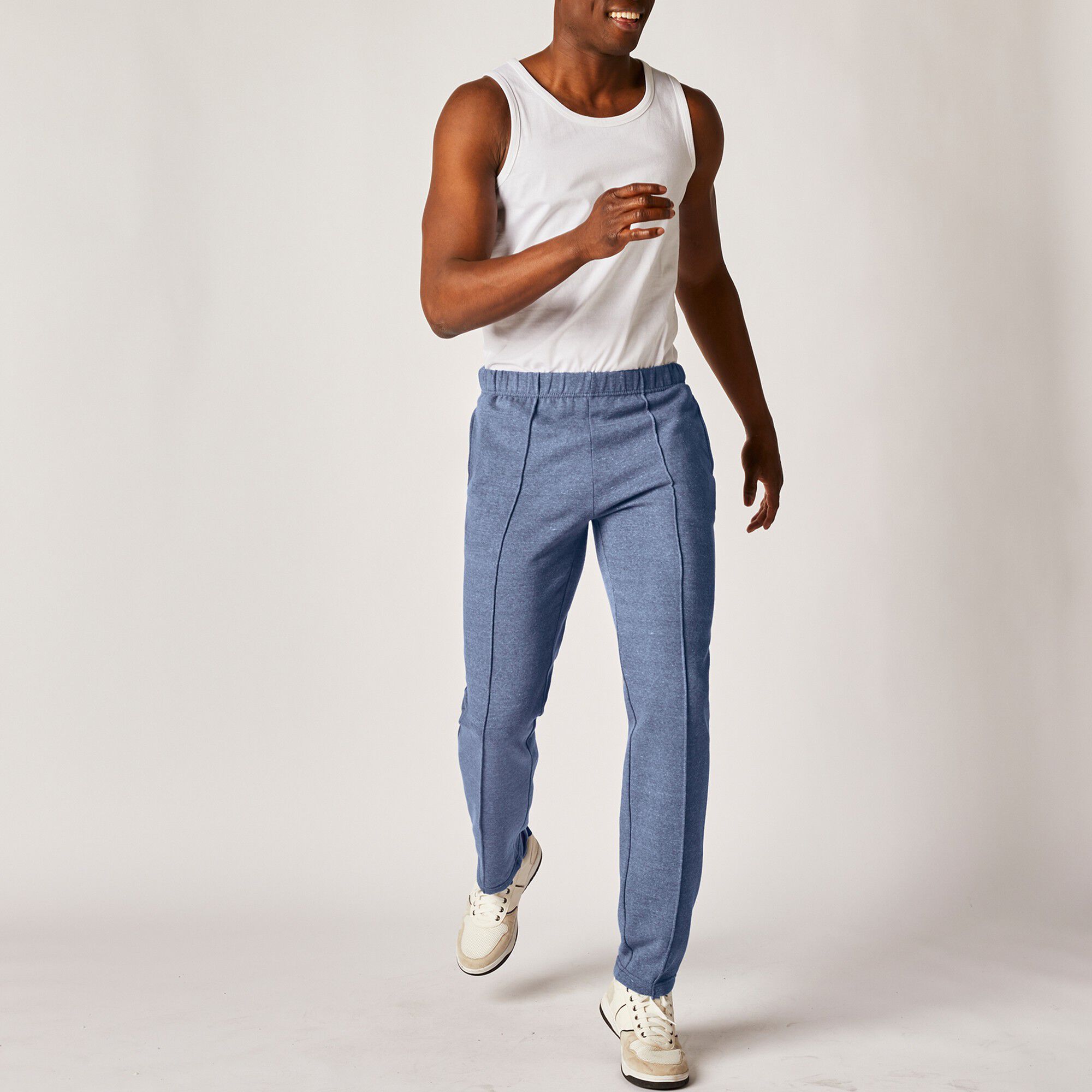 Pantalon loisirs molleton, bas droits