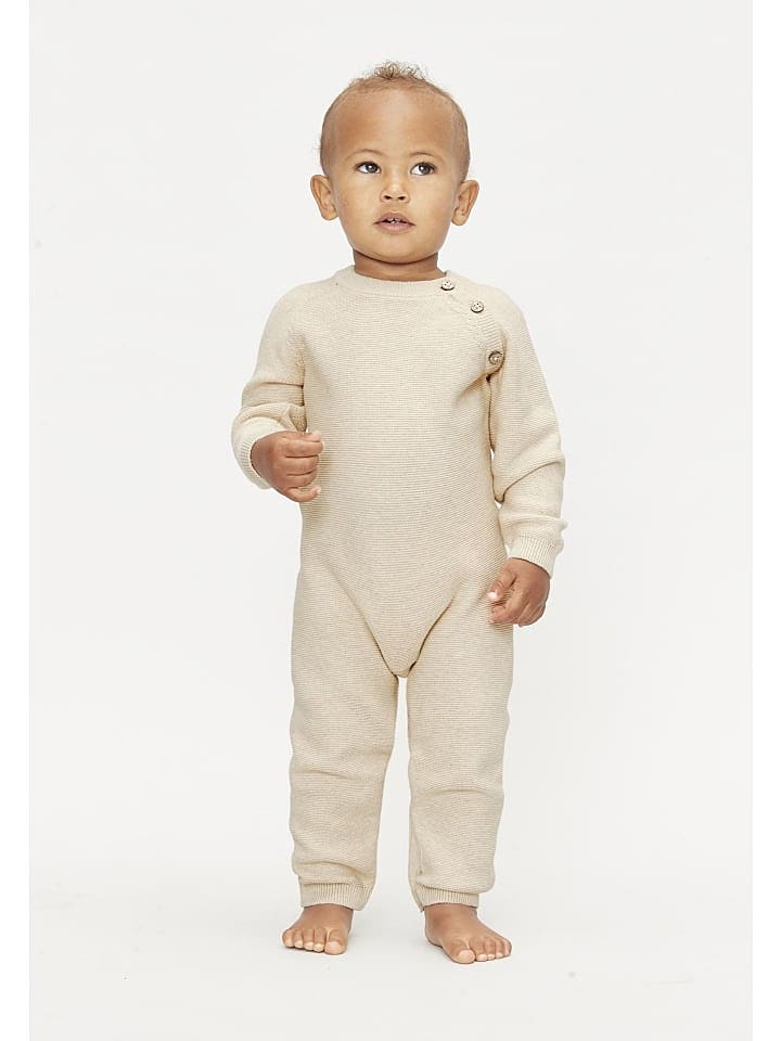 Freds Strampler Baby Strick Overall in Beige günstig kaufen 74/80