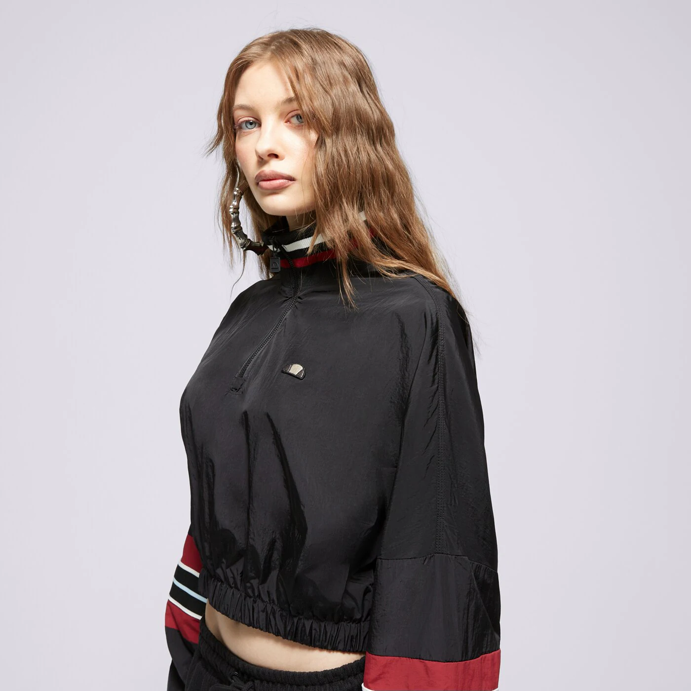 ELLESSE SWEATSHIRT MIT REIßVERSCHLUSS   TAMMY CROP TRACK TOP Schwarz
