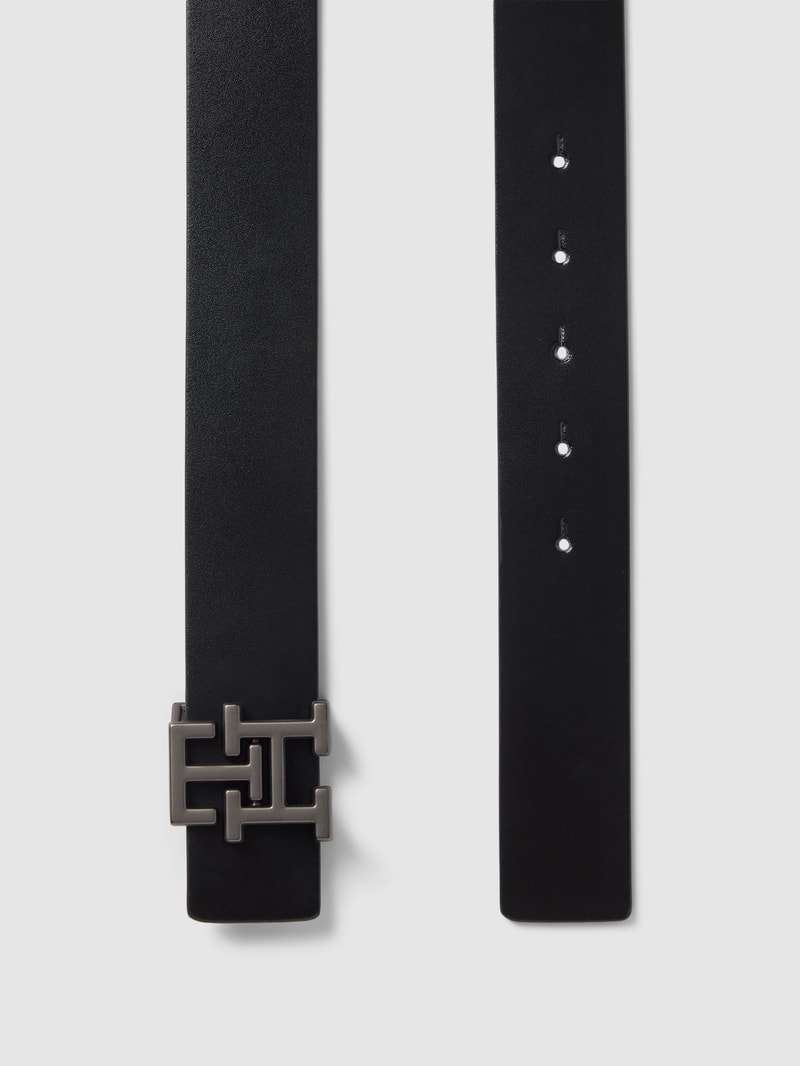 Gürtel mit Label-Detail Modell 'PLAQUE' in schwarz