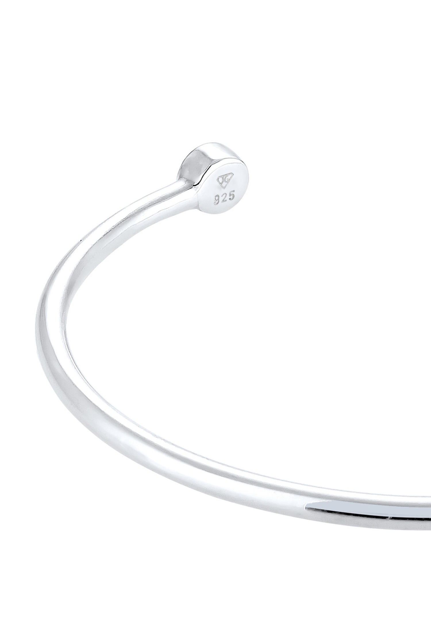 Elli Femmes anneau de bras géo minimaliste avec cristaux en argent sterling 925
