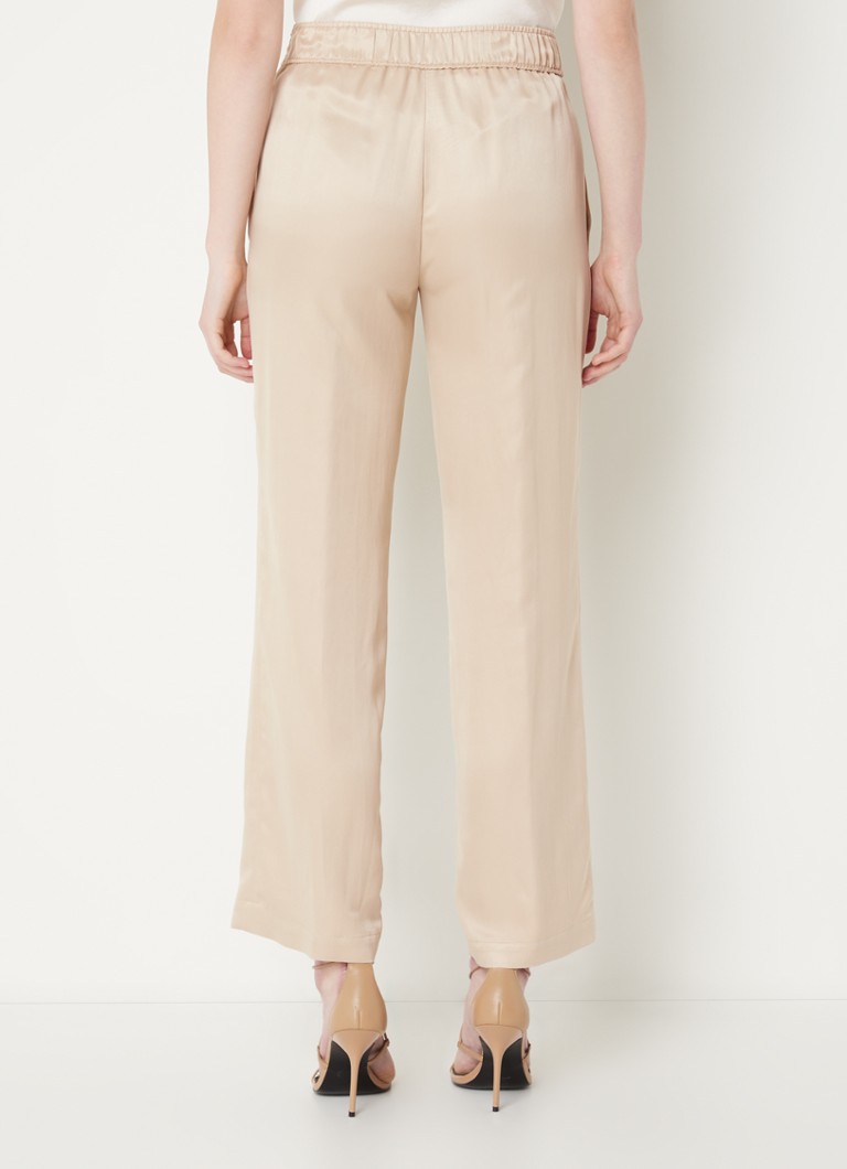 CINQUE Cisleep high-waist straight-fit trousers in lyocell blend with a glossy finish