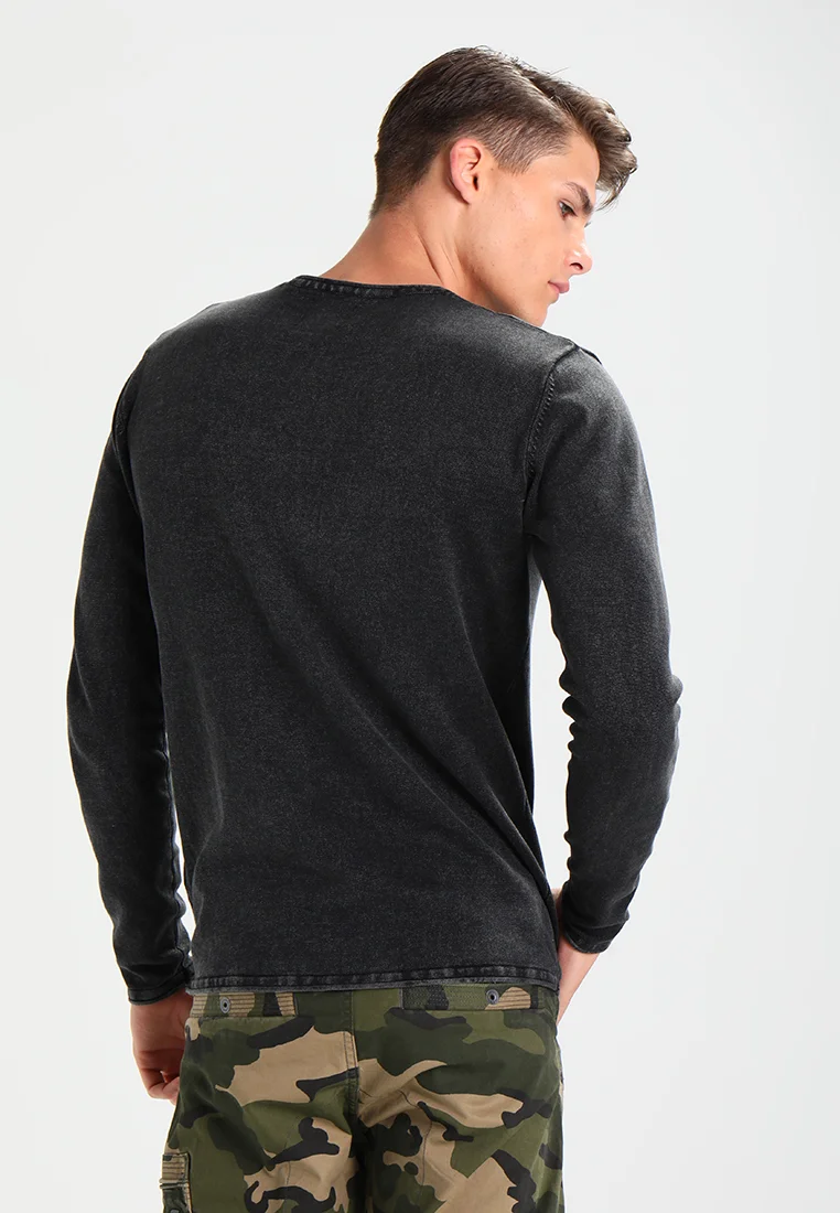 Suéter de cuello redondo con lavado Garson de Only & Sons