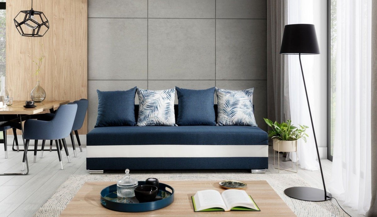 Luxusbetten24 Sofa Carina, mit Schlaffunktion