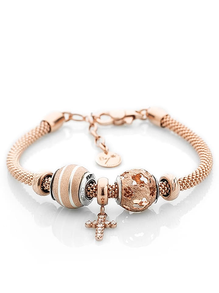 BYOU Beschicht. Silber-Armband mit 3 Beads günstig kaufen onesize