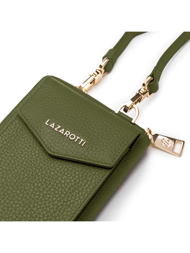 Lazarotti Bologna Leather Handytasche Leder 11 cm in olive günstig kaufen onesize
