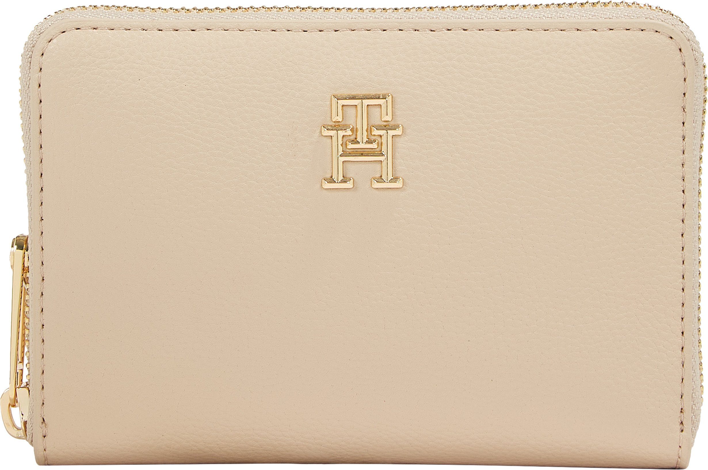 Tommy Hilfiger Geldbörse TH ESSENTIAL SC MED ZA, mit goldenen Details