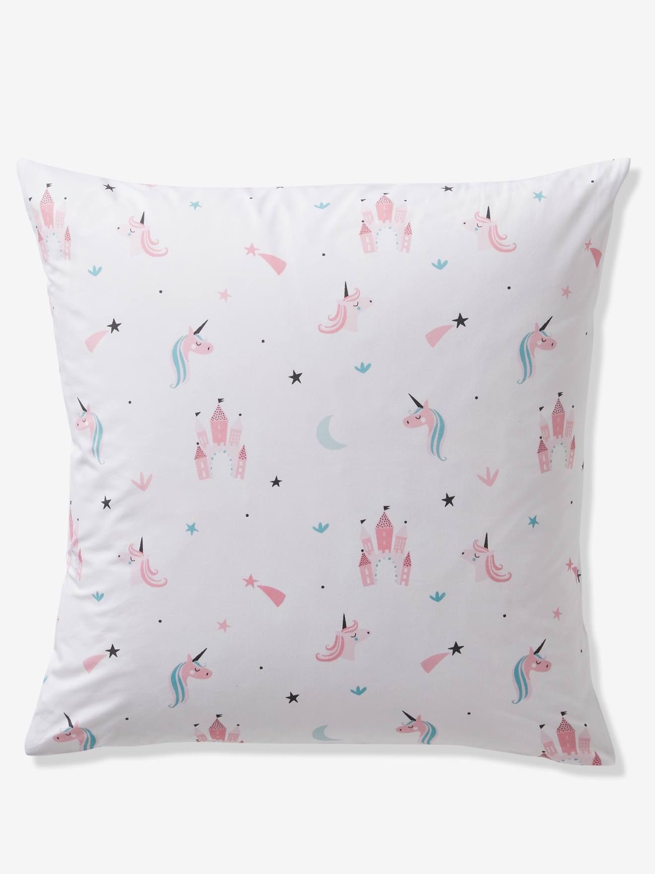 Vertbaudet Kinder Schlafsack-Set EINHÖRNER ohne Innendecke Oeko-Tex - rosa