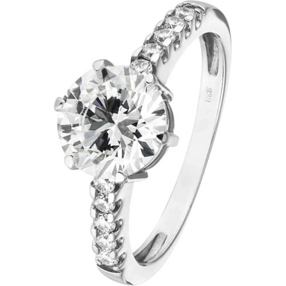 FAVS Bague pour femme 375 Or blanc or blanc Bague