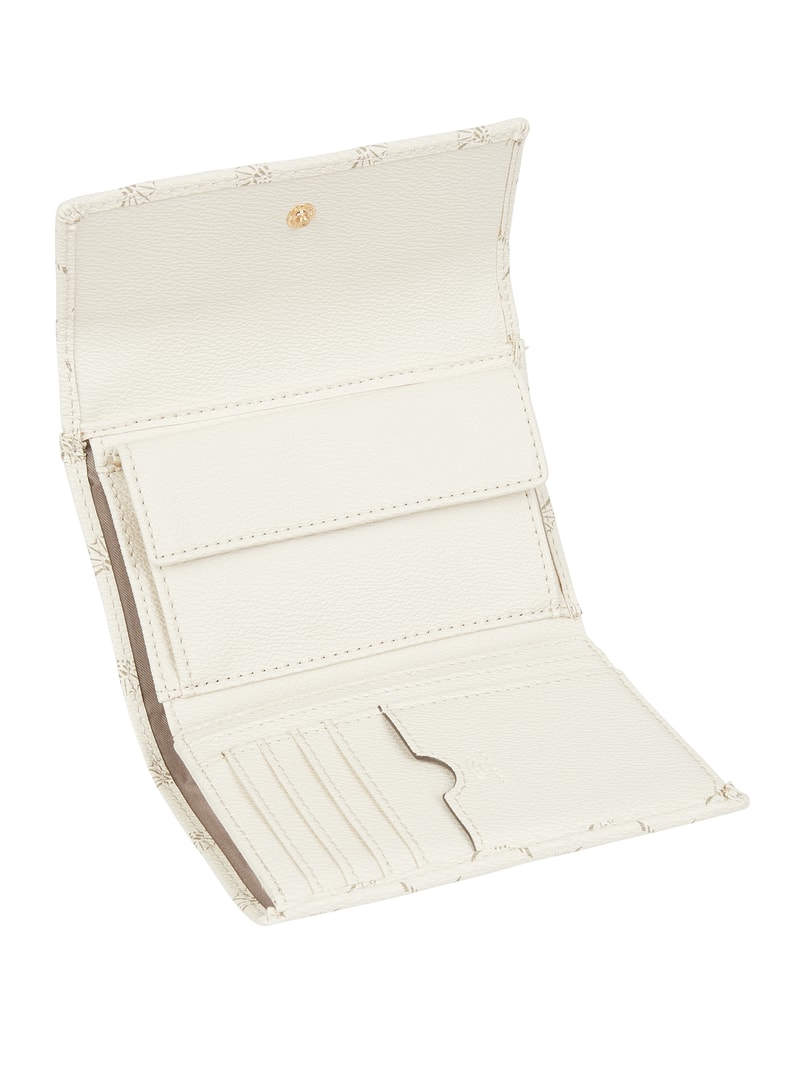 Portemonnaie mit Logo-Muster Modell 'Cosma' - RFID-blocking in offwhite