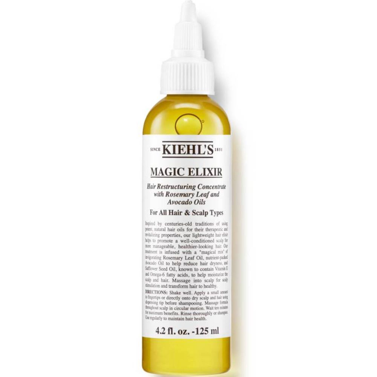 kiehl's Magic Elixir Hair Restructuring Concentrate Concentré régénerant aux huiles naturelles 125 ml