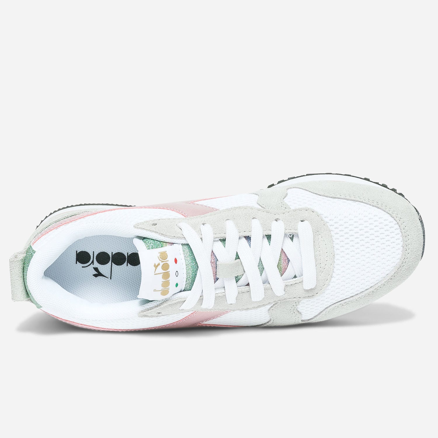 Tennis femme DIADORA beige et rose