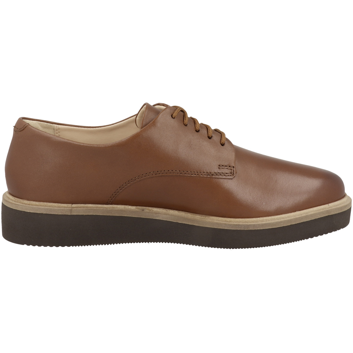 Clarks Glickly Derby Leather Schnürschuhe braun
