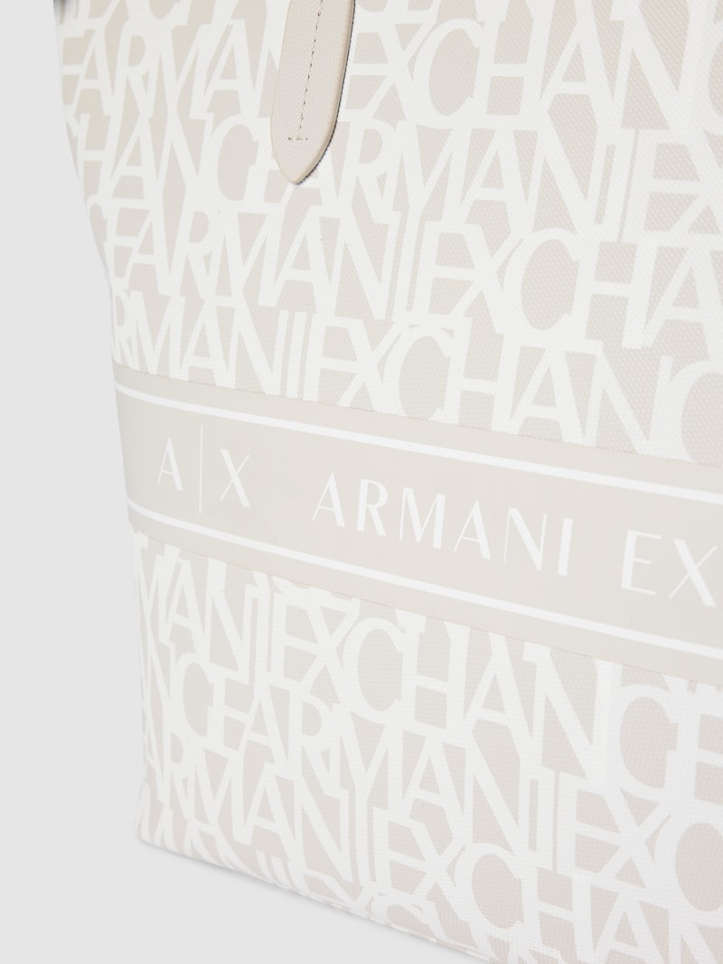 Shopper mit Allover-Print in stein