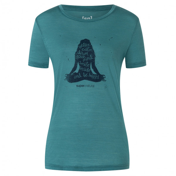 super.natural - Women's Be Happy Tee - Merinoshirt