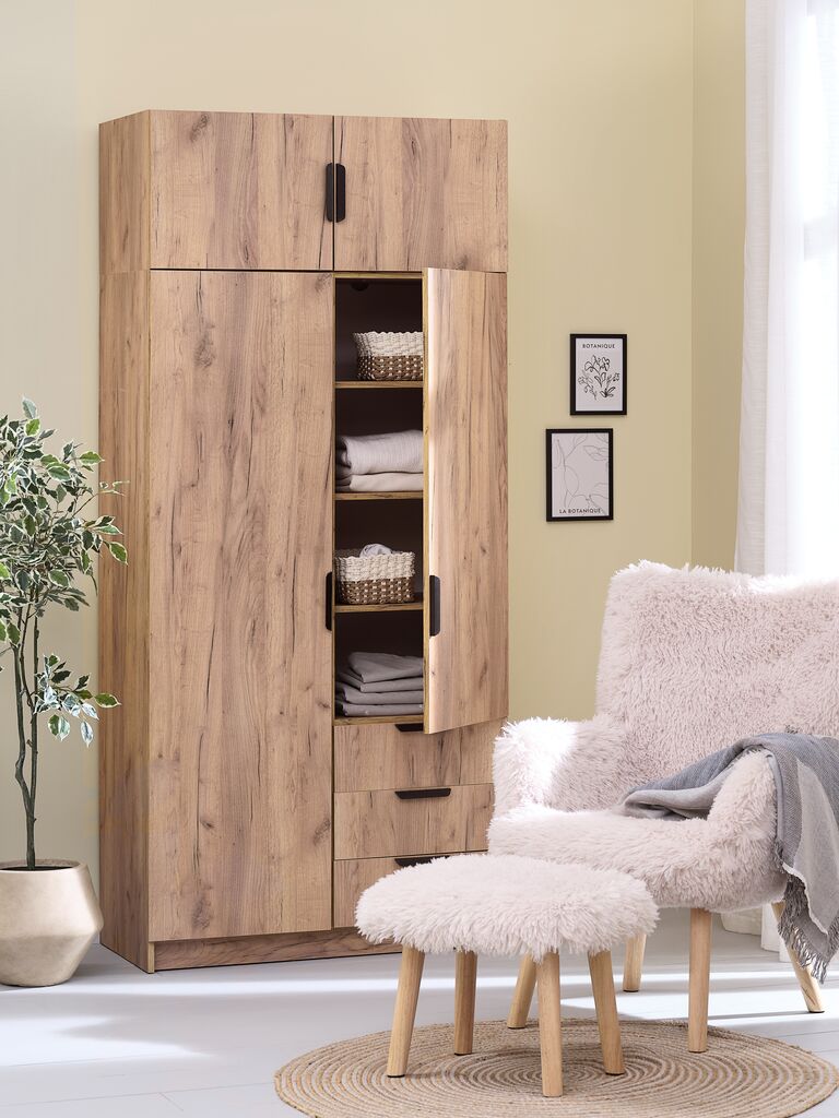 JENSLEV Wandschrank JENSLEV 96x40 2-türig Eichenfarbe