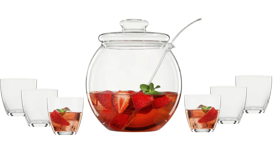 BOHEMIA SELECTION Bowle-Set Libera 9-tlg.