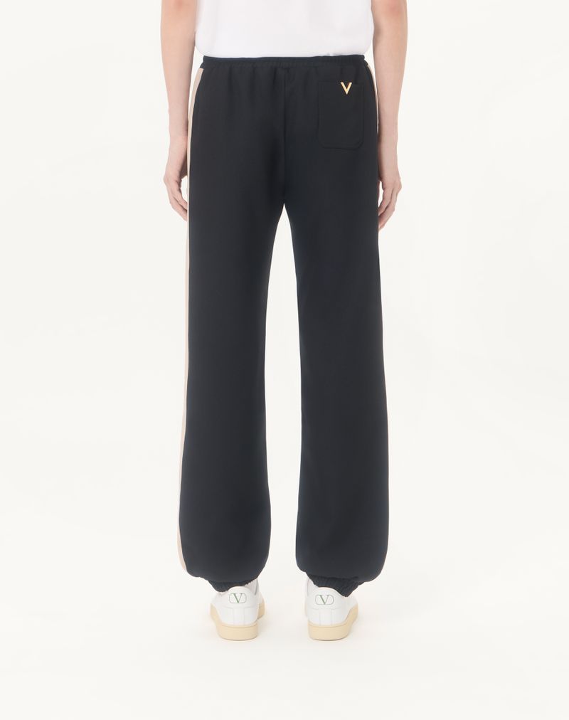 Calças de nylon Valentino com detalhes dourados