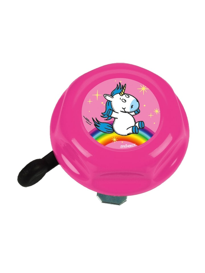 Bike Fashion Fahrradglocke mit Einhorn Motiv, Ø 55 mm in Pink in Pink günstig kaufen onesize