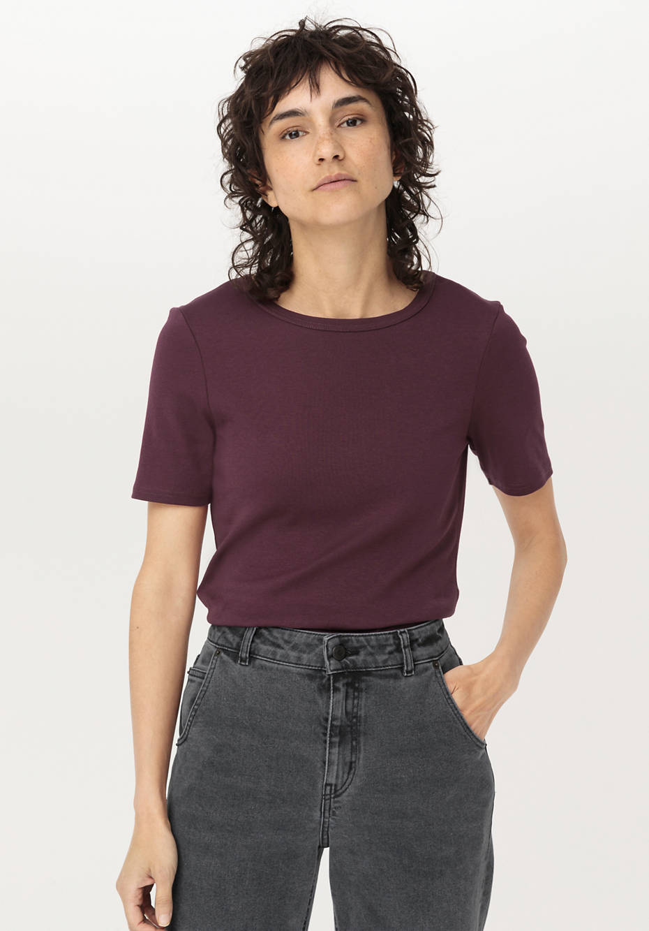 Kurzarm-Shirt aus reiner Bio-Baumwolle