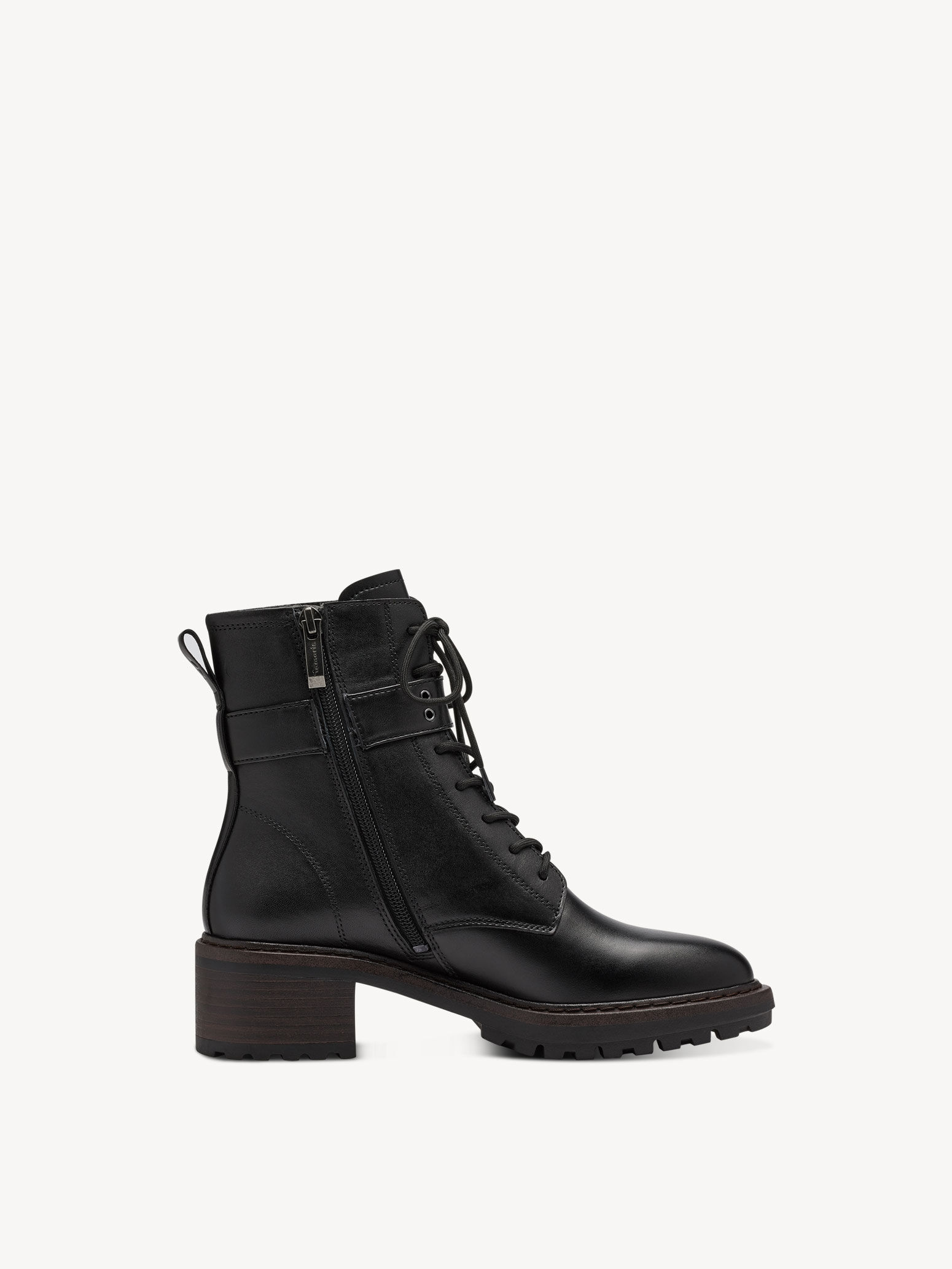 Bottine en cuir - noir