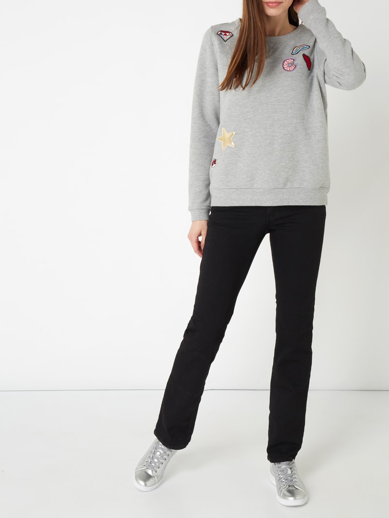 Jeans mit 5-Pocket-Design Modell 'DOLLY' in schwarz