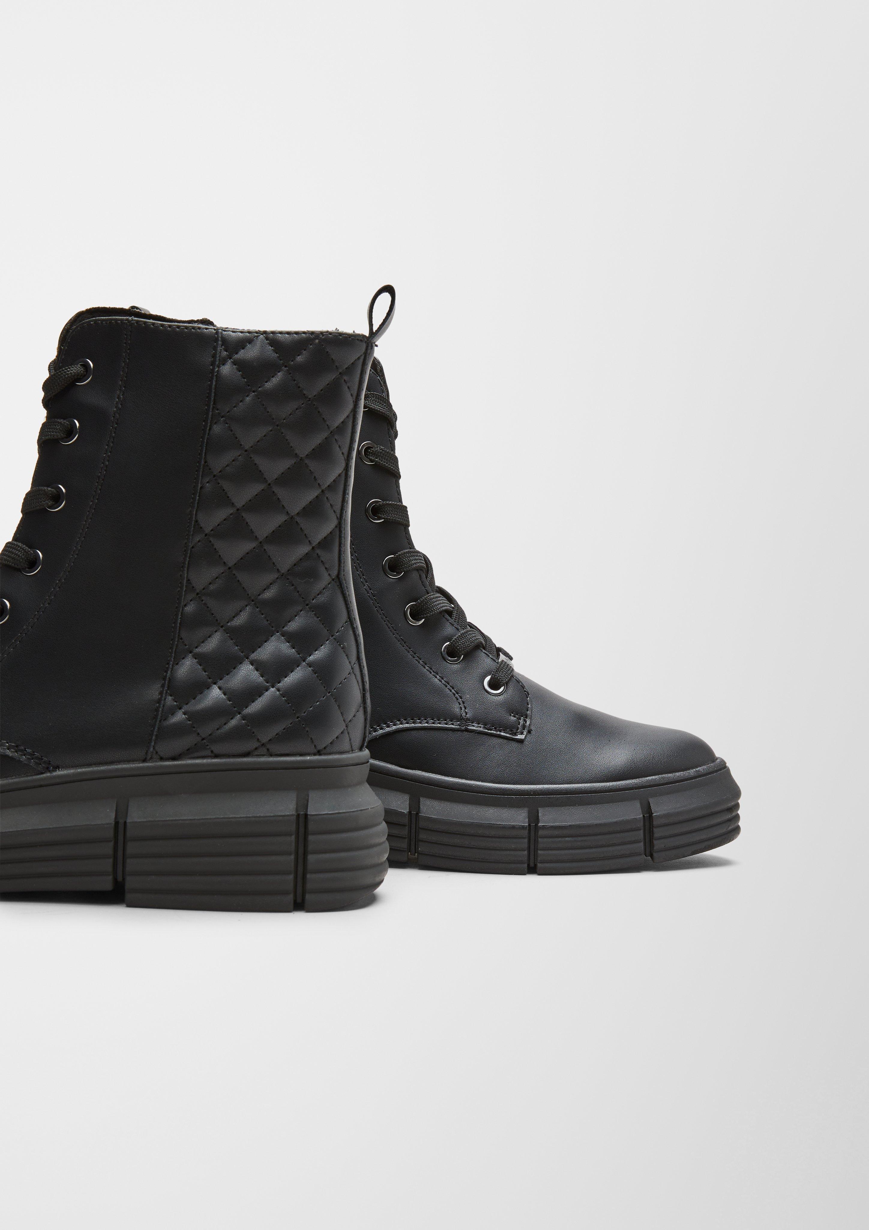 Schnürboots mit Steppung  6006481-001