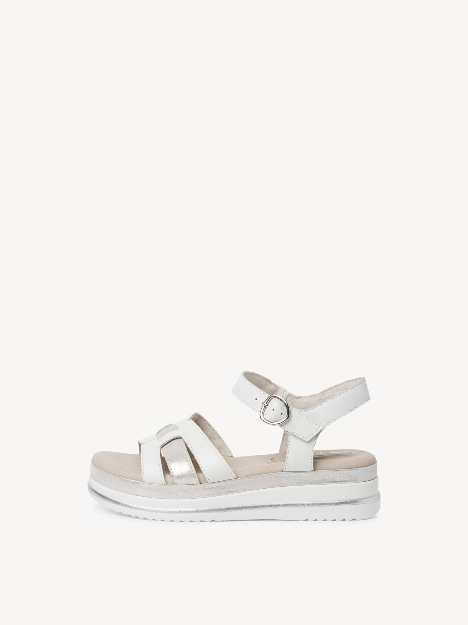 Sandale en cuir - blanc