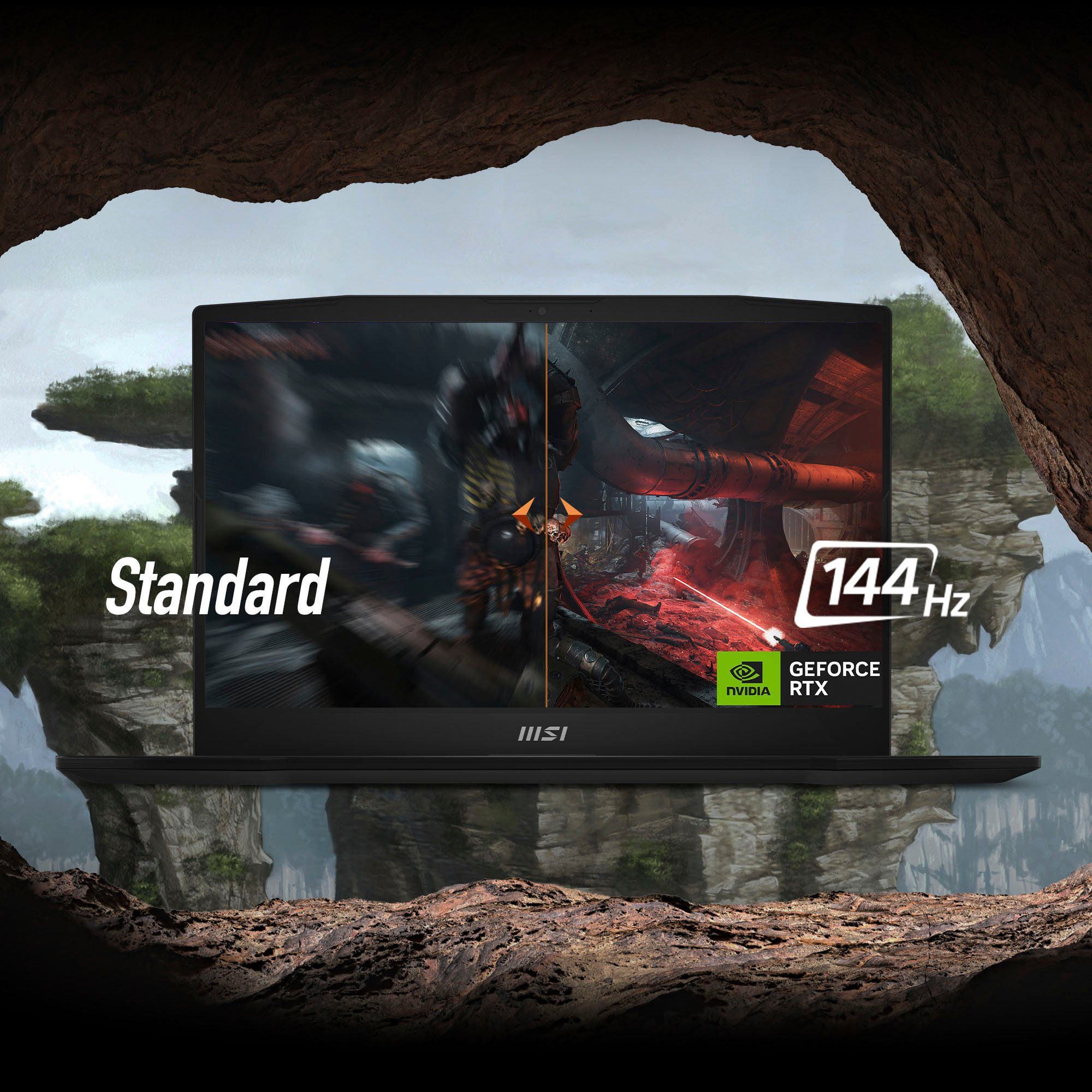 MSI Katana 17 B12VEK-407 Gaming-Notebook (43,9 cm/17,3 Zoll, Intel Core i5 12450H, GeForce RTX 4050, 1000 GB SSD)