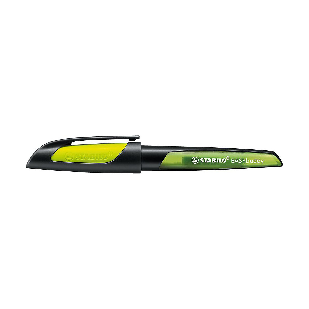 Schulfüller STABILO® EASYbuddy, M, schwarz/limette, inkl. 1 Standardpatrone