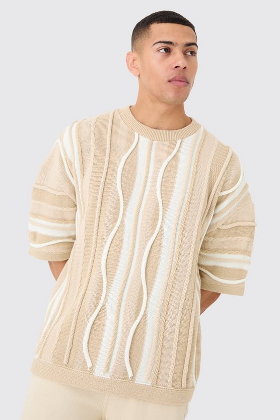 Oversize Jacquard T-Shirt