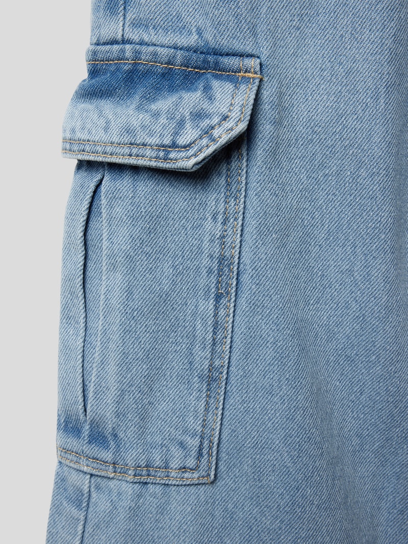 Jeans mit Cargotaschen Modell 'sabrina' in blau
