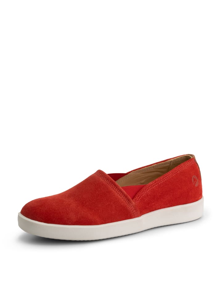 TRAVELIN' Tours Suede in rot günstig kaufen