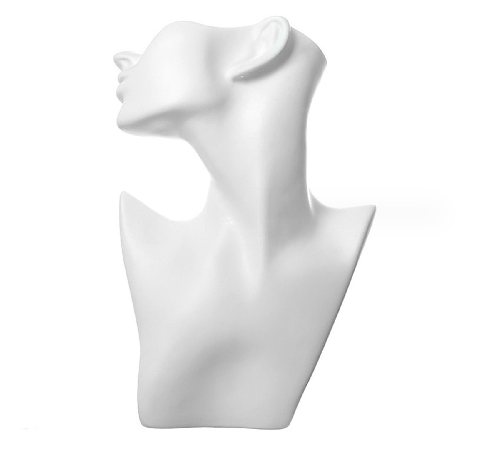 BAYLI Schmuckständer 2er Set Schmuckbüste weiß, Schmuck-Mannequin Büste, Schmuckständer
