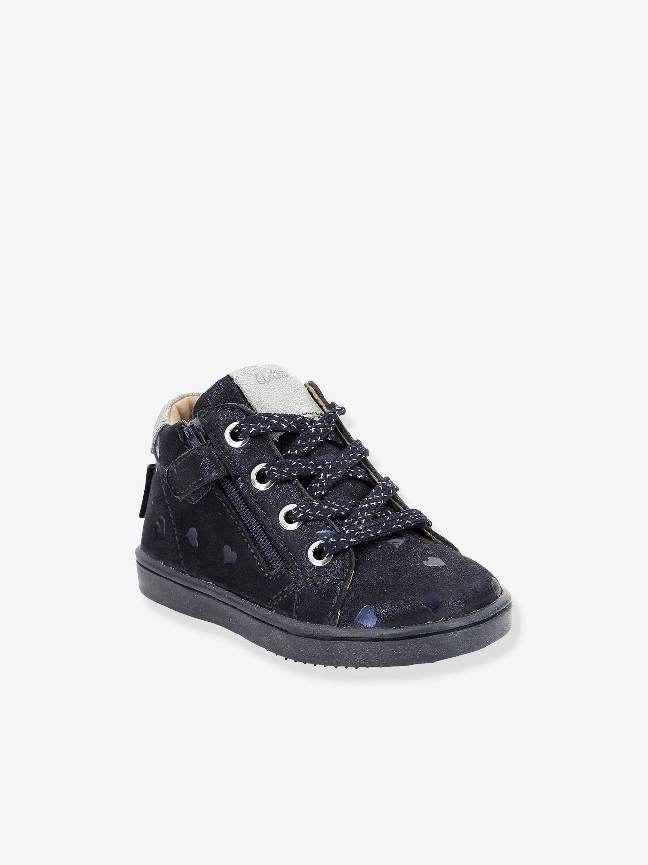 Bottines en cuir fille Wouhou ASTER® marine
