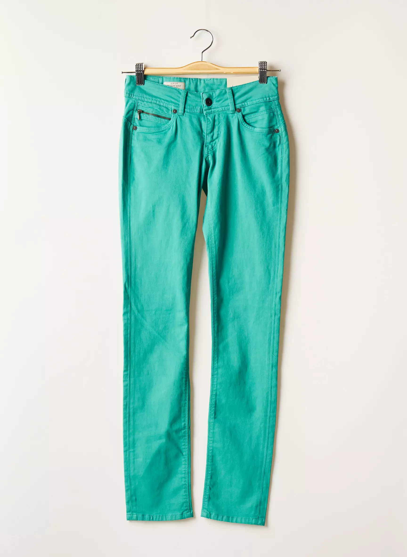 Pepe Jeans Pantalons Slim Femme couleur vert