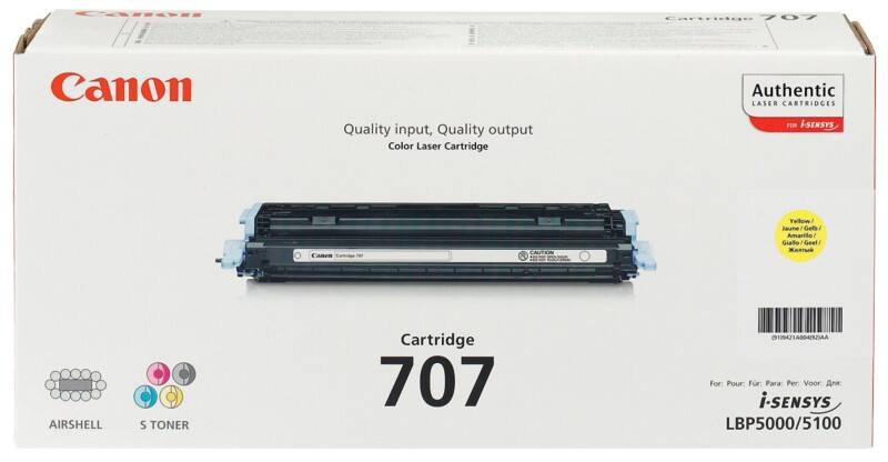 Canon 707Y Original Tonerkartusche Gelb