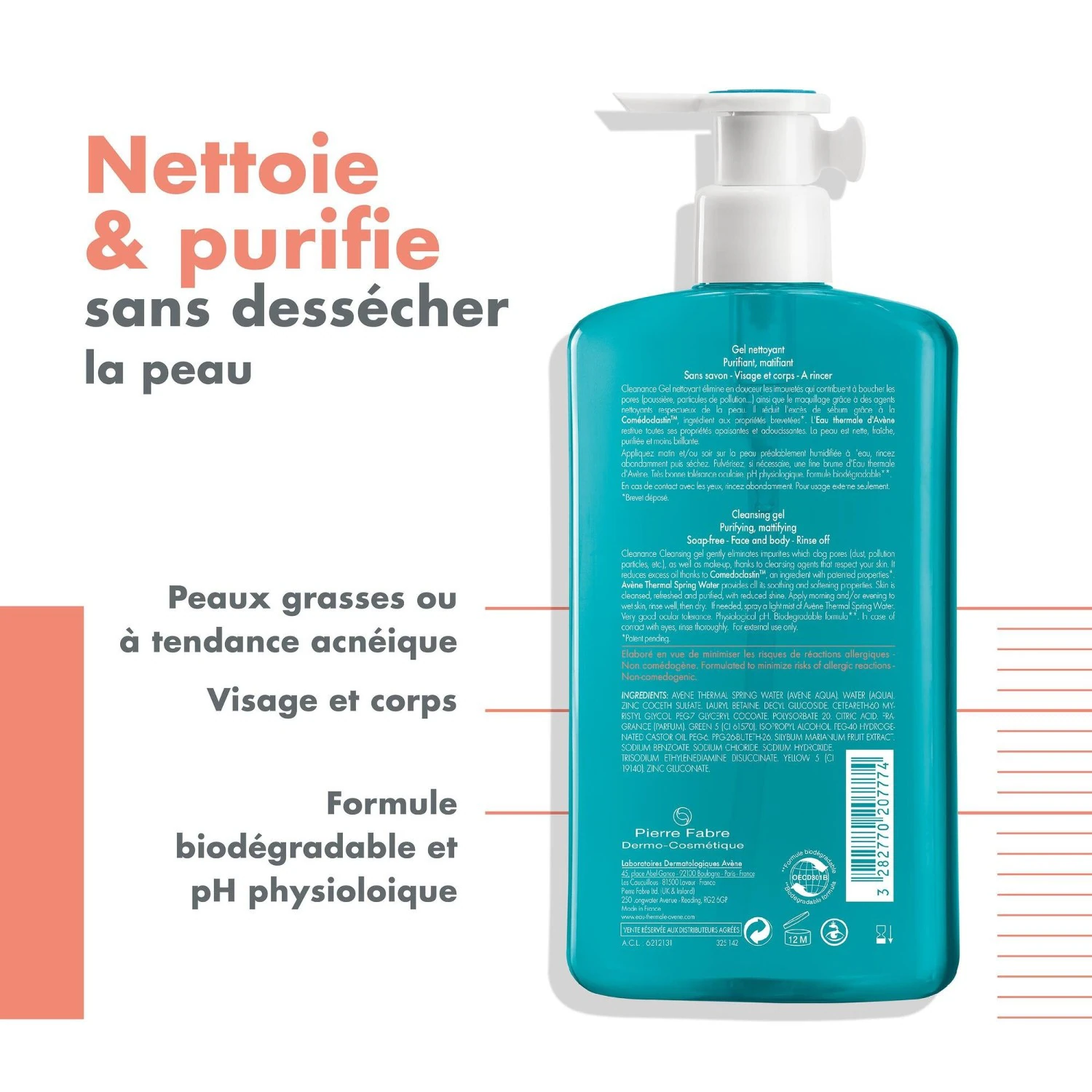 Avène CLEANANCE Gel nettoyant 400ml