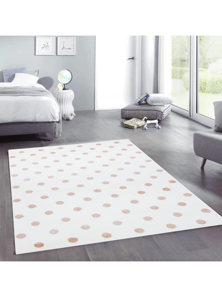 Livone Teppich CIRCLE in creme/rosa günstig kaufen 160 x 220 cm