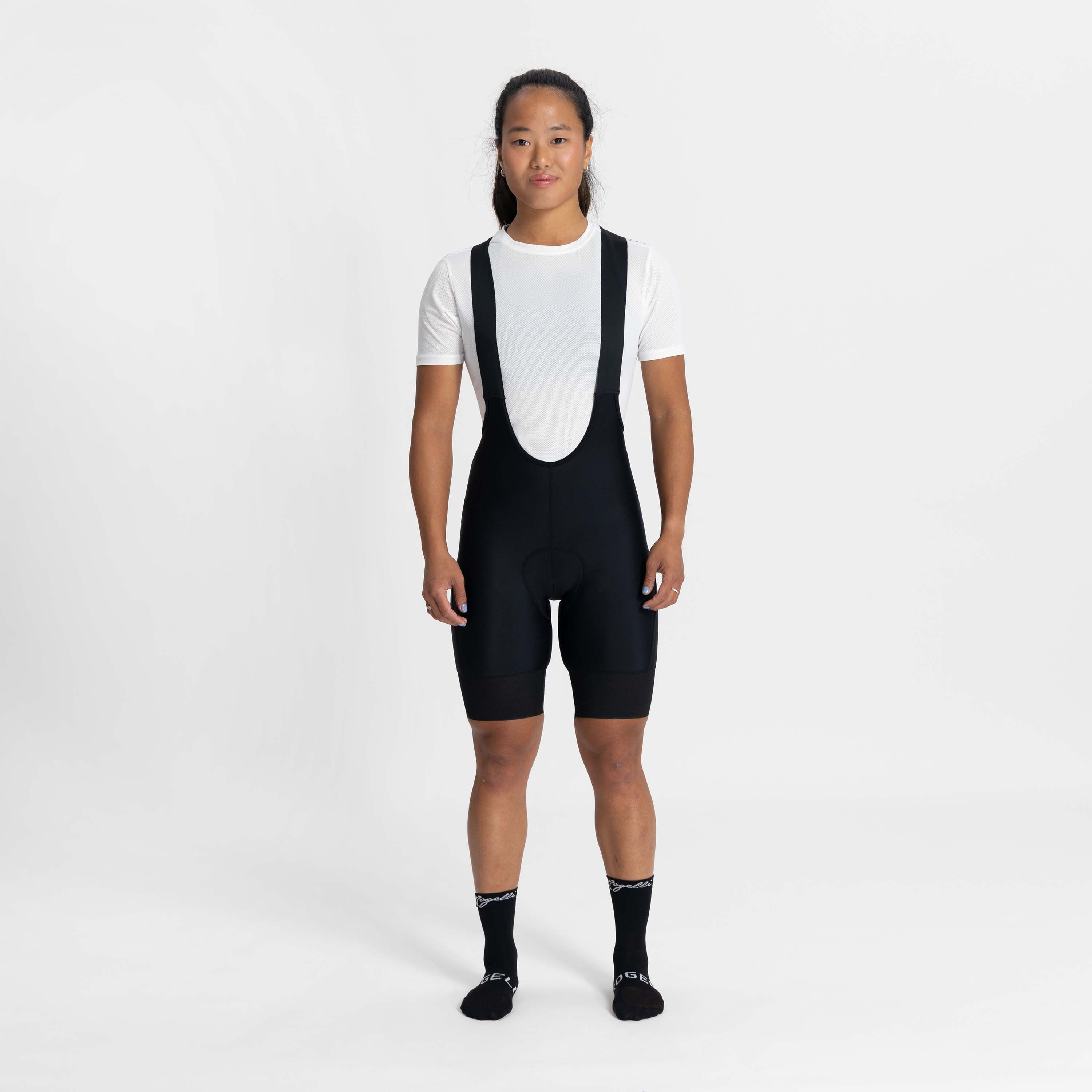 Rogelli Power Schwarz Damen Radhose Kurz Mit Träger