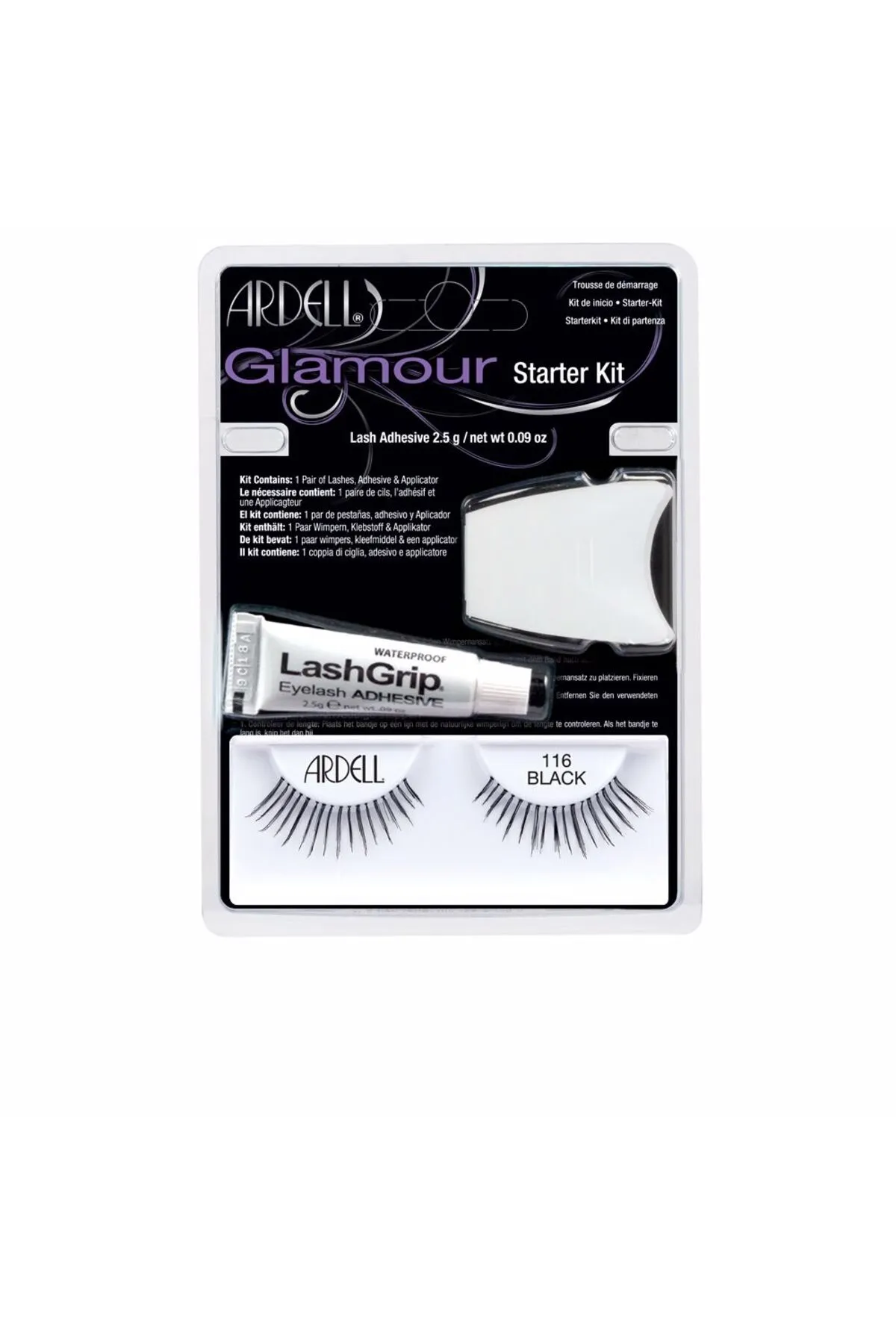 Ardell  Glamour-Starter-Set Nr. 101 Demi Black, 3 Stück