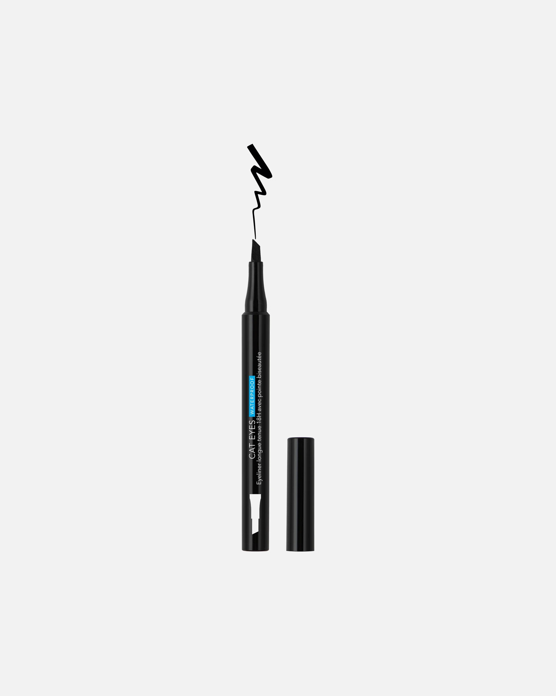 Delineador de ojos Nocibé Cat Eyes - Delineador de ojos resistente al agua con punta de fieltro y biselada.
